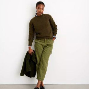 Alex Mill Freja Roll Neck Sweater Merino Wool Moss Green Small